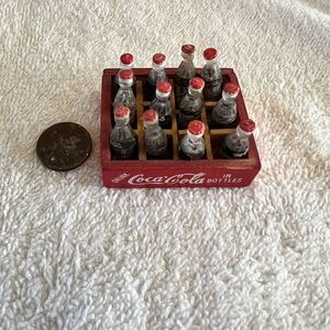Coca-Cola Mini Bottle Collection in Red Crate